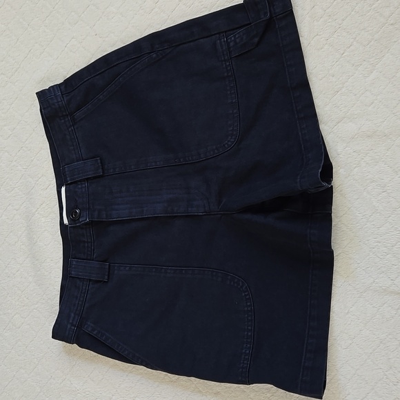 New Alex Mill Phoebe Shorts in Navy Size 8 - Picture 3 of 5